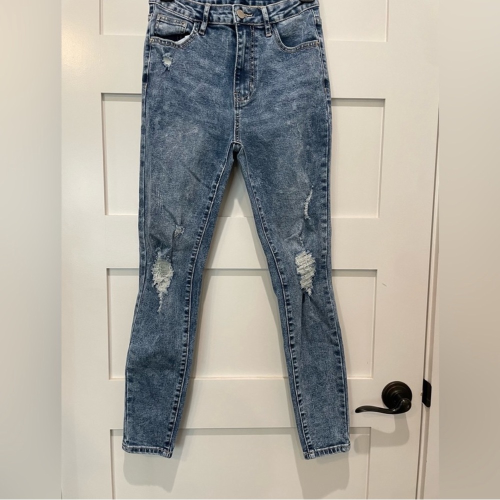 SHEIN Ripped Skinny Jeans, Size Small